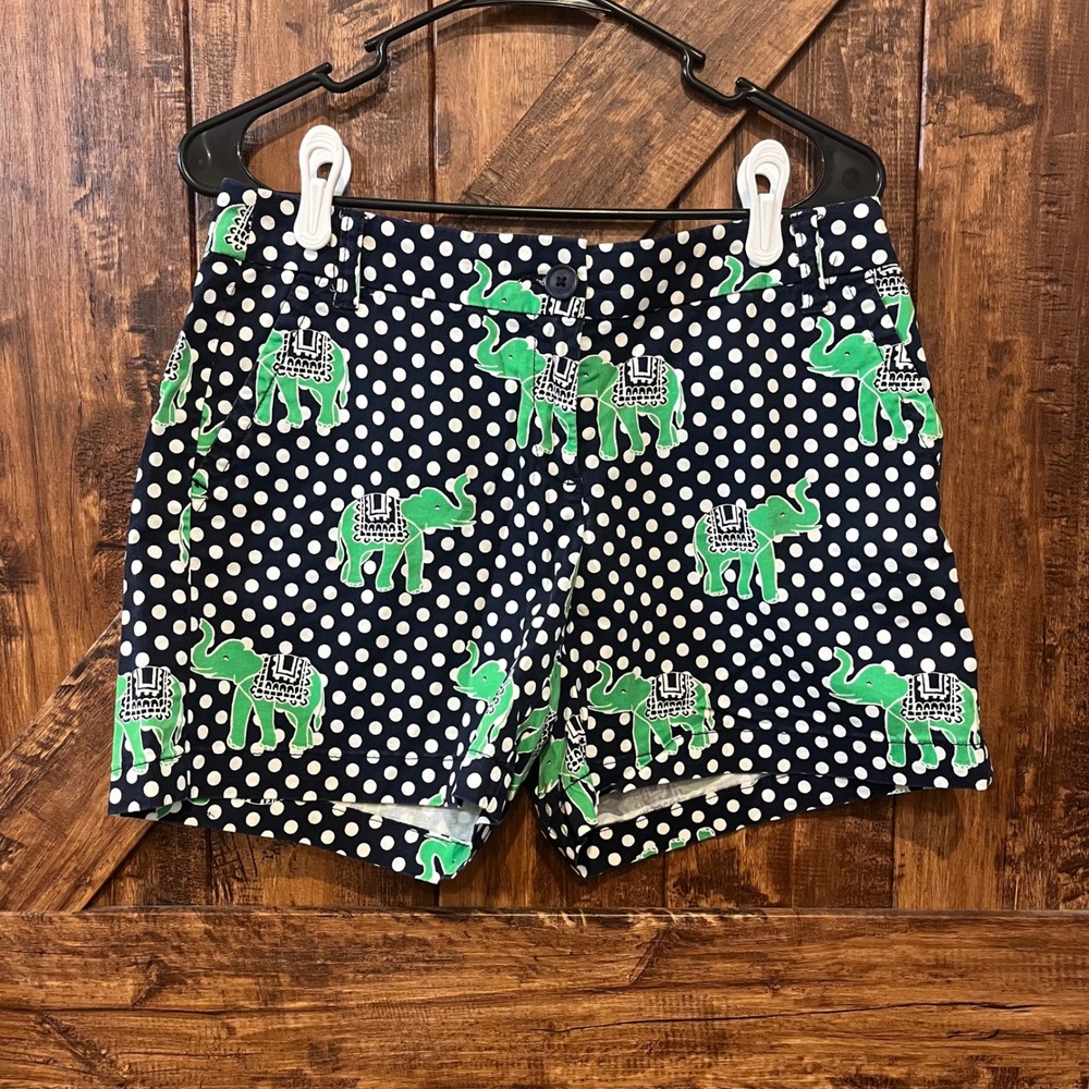 Crown & Ivy‎ Women's Polka Dot Elephant Print Shorts - Size 6